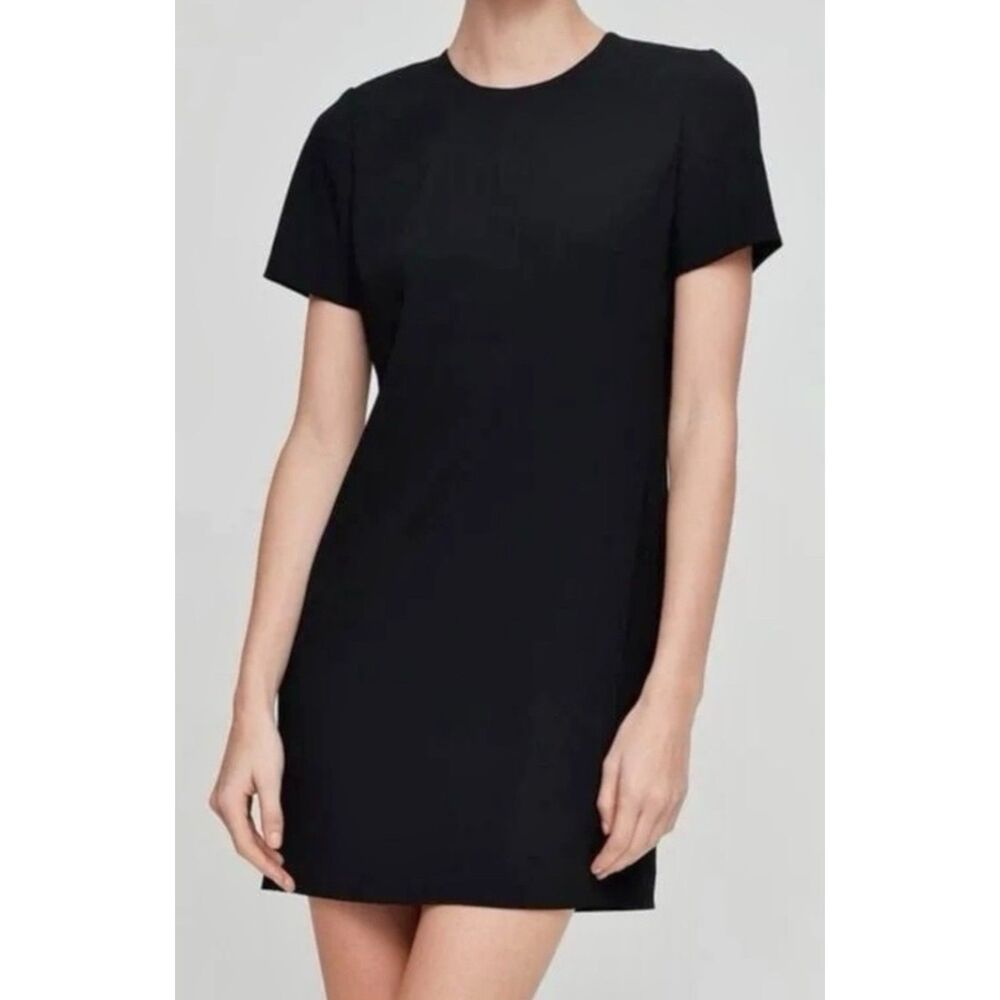 Aritzia Babaton Patricio Mini Shift Dress 6 Lined Back Hidden Zipper Minimalist